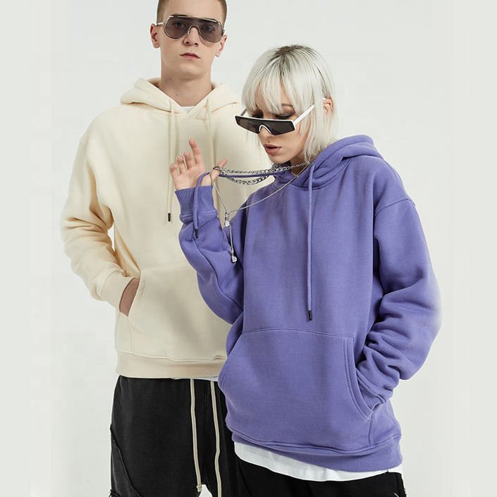 High Quality 100% Cotton Fleece Men Pullover Hoodie Custom Printing Logo Hoodie Plus Size Men's Hoodies & Sweatshirts
