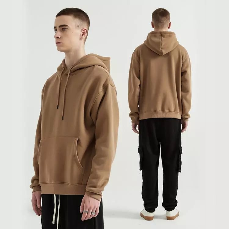 High Quality 100% Cotton Fleece Men Pullover Hoodie Custom Printing Logo Hoodie Plus Size Men's Hoodies & Sweatshirts