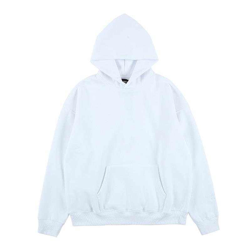 custom french terry hoodies no strings 100% cotton oversized embroidery thick heavy 450 gsm men's hoodies blank hoodie