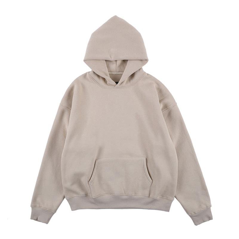 custom french terry hoodies no strings 100% cotton oversized embroidery thick heavy 450 gsm men's hoodies blank hoodie