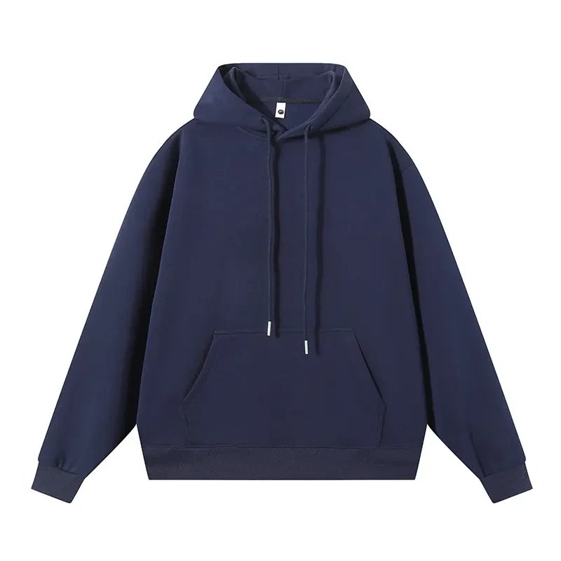 wholesale unisex high quality blank plain cotton men's hoodies & sweatshirts custom logo pullover hoodie