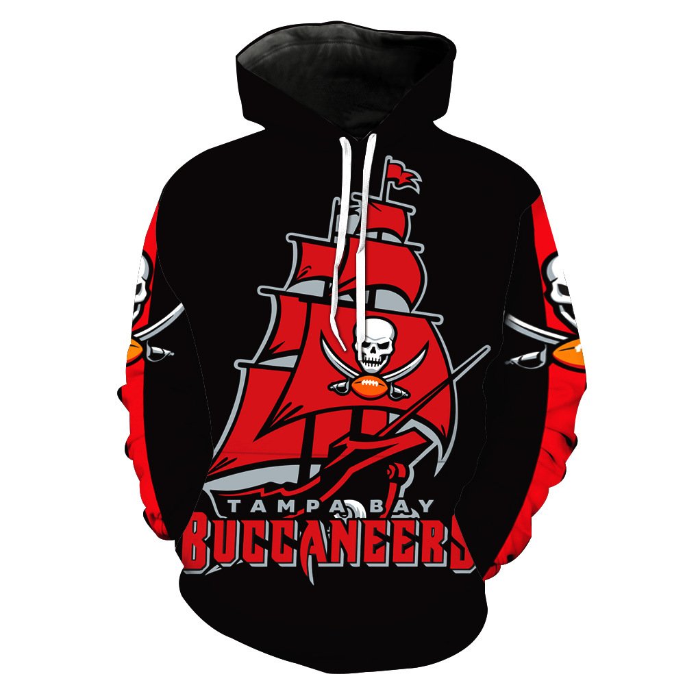 High Quality American Football Team Custom Hoodies Polyester Cotton 3d Digital Printed Sweatshirts Casual Sports Men's Hoodies