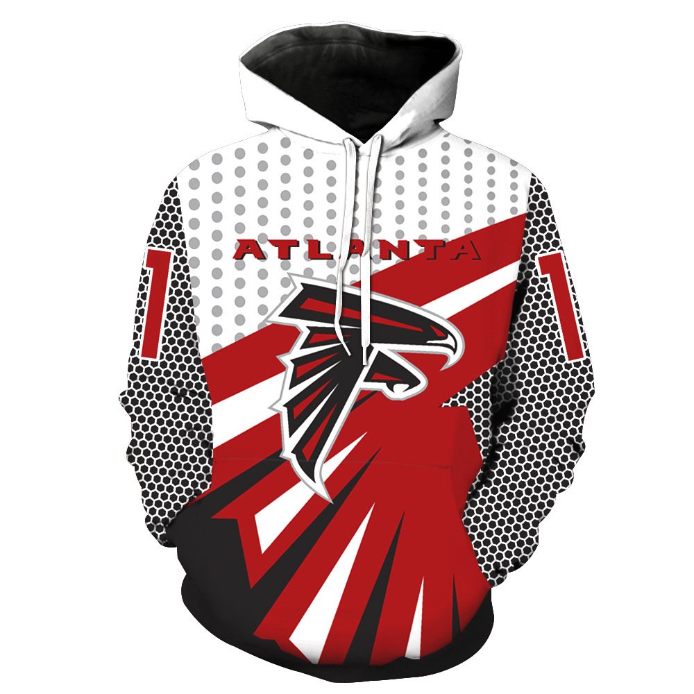 High Quality American Football Team Custom Hoodies Polyester Cotton 3d Digital Printed Sweatshirts Casual Sports Men's Hoodies
