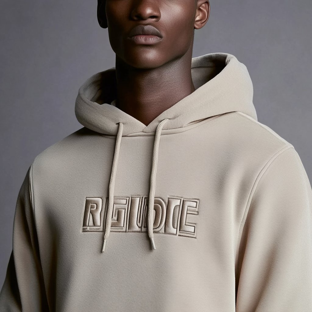 Customized Vintage Embroider Oversized Plus Size 3D Embossed Hoodie Sweatshirts Men's Hoodies For Men