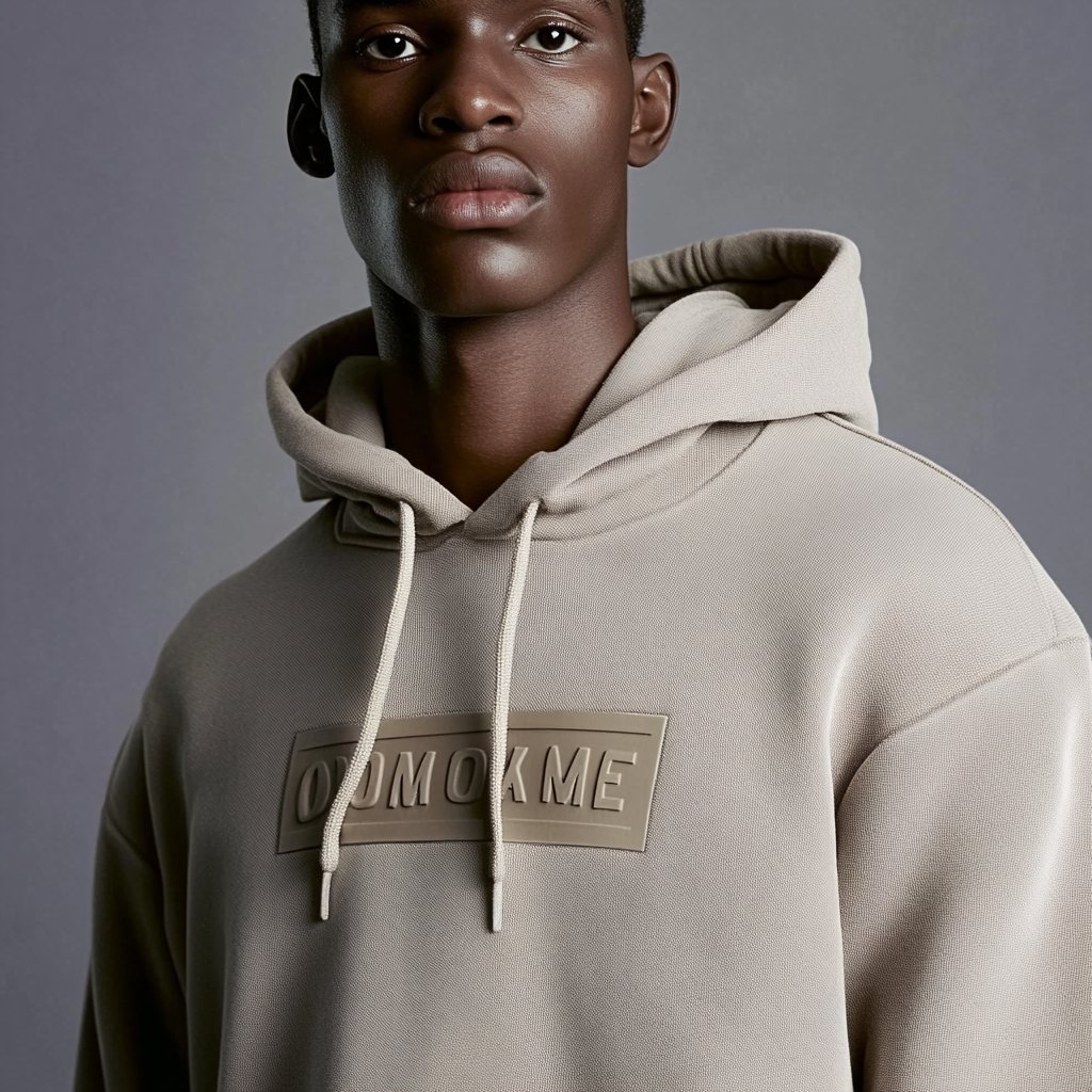 Customized Vintage Embroider Oversized Plus Size 3D Embossed Hoodie Sweatshirts Men's Hoodies For Men