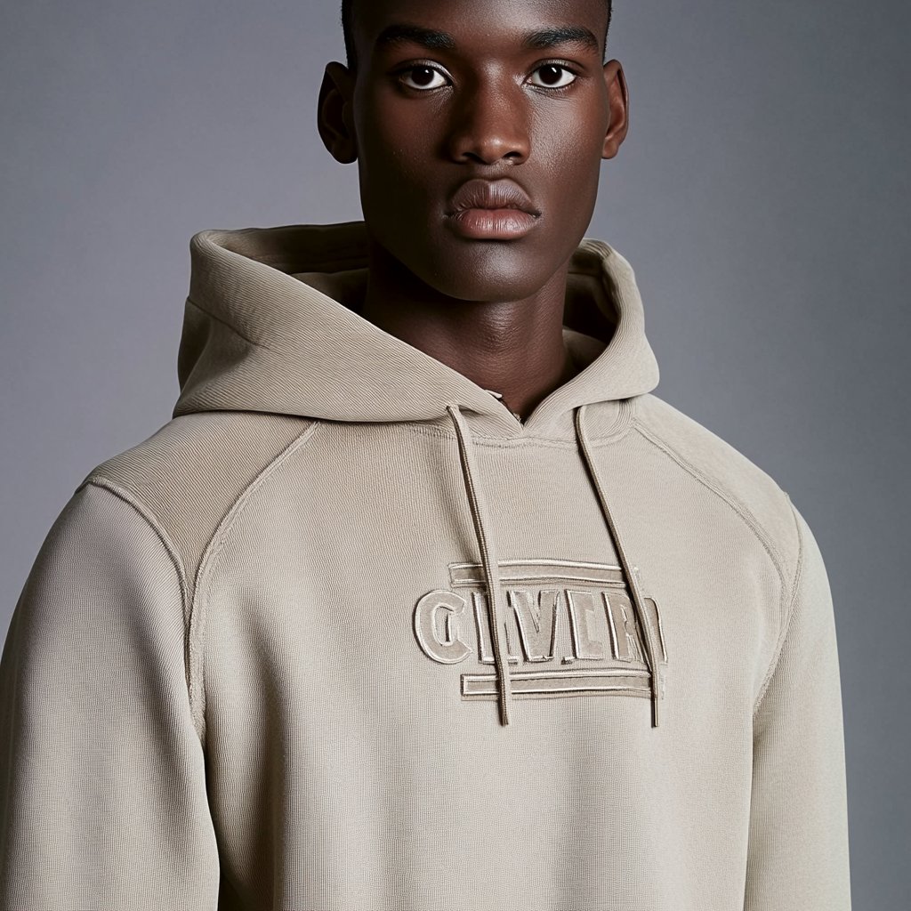 Customized Vintage Embroider Oversized Plus Size 3D Embossed Hoodie Sweatshirts Men's Hoodies For Men