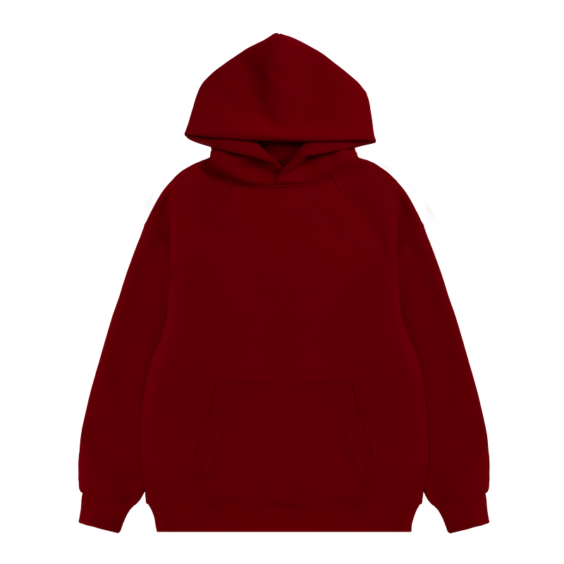Custom black no drawstring no string raw hem edge terry cotton dtg print stringless puff print hoodies