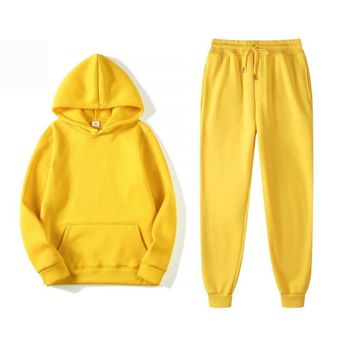 Customized 100% cotton mens pullover oversize hoodies set men tracksuit men's hoodies sweatshirts sets