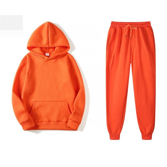 Customized 100% cotton mens pullover oversize hoodies set men tracksuit men's hoodies sweatshirts sets