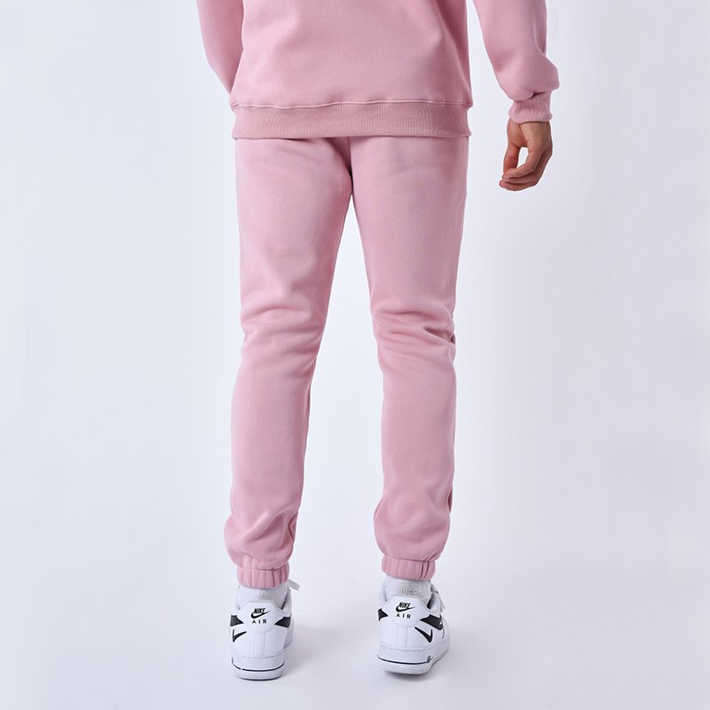 Custom Unisex Pullover Soft Fleece Hoodie Jogger Sweat pant set tracksuit swreatsuit in puff screen printing embroidery logos