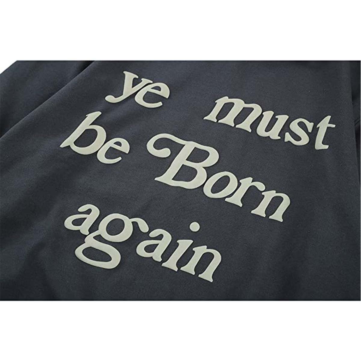 Ye Must Be Born Again Hoodie Men's West Creativity Solid Pullover Hoodies Sports Soft Blend Fleece Sweatshirt