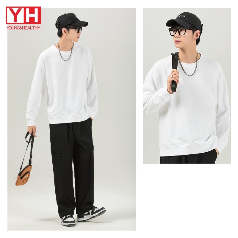 Custom Men'S Embroidered Puff Printed Long Sleeve Hoodie Blank French Terry Casual Oversized Men'S Hoodie Sweatshirt