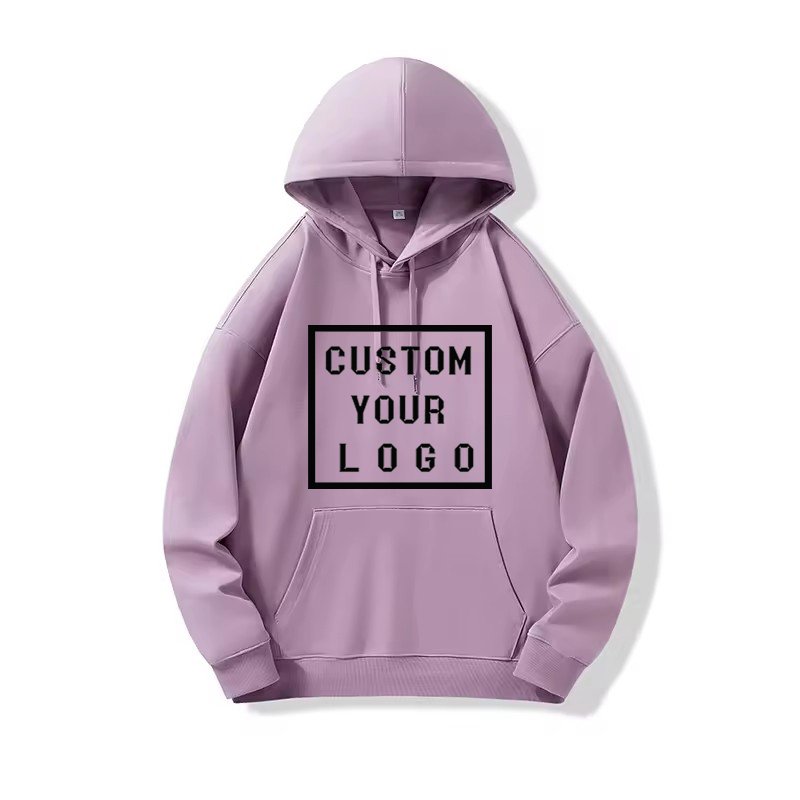 wholesale Custom Logo puff print Men's Hoodie Pullover 100% Cotton Women's Mens High Quality Hoodies Sweatshirts Autumn hoodies