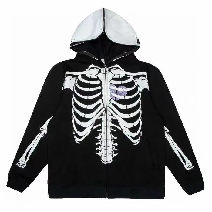 high quality french terry zip up men hoodies custom streetwear logo full zip up hoodie unisex