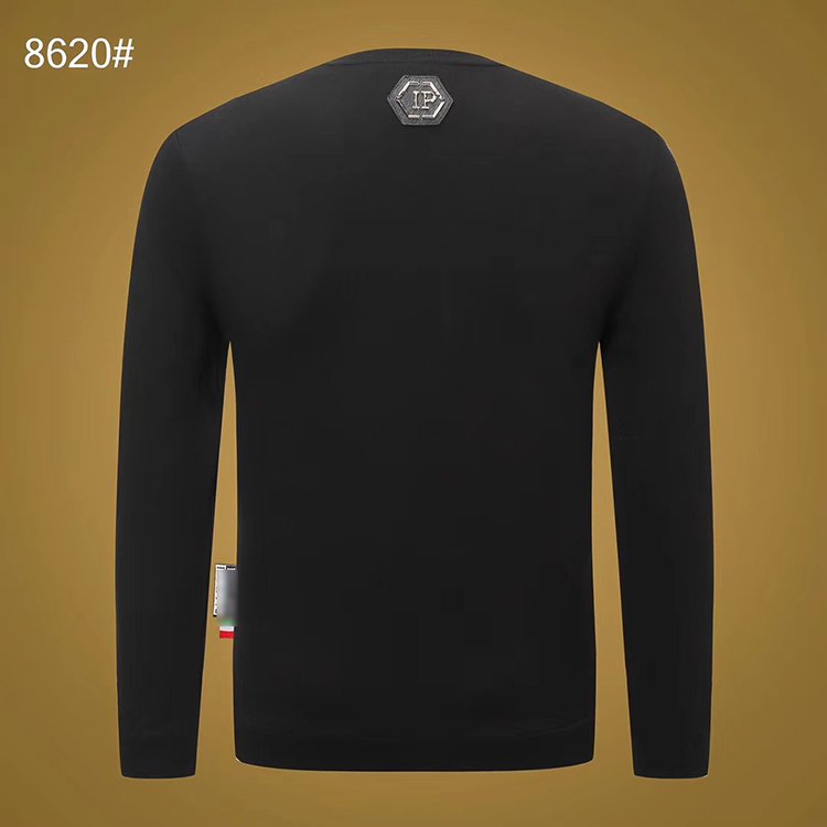 Fit men's PLEIN sweatshirt with comfortable high quality wool ironing and drilling trend