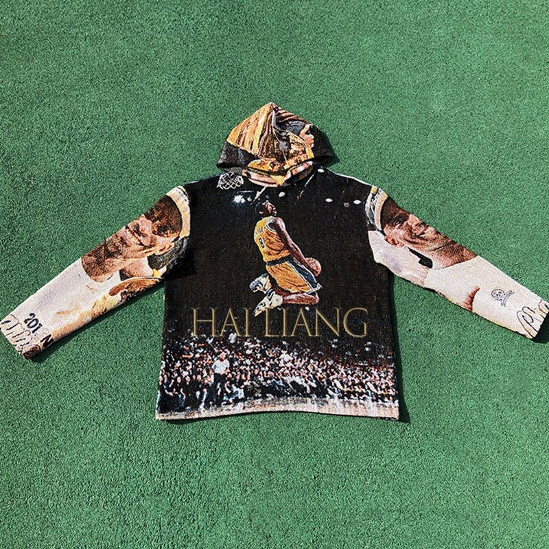 New Design Tapestry Streetwear Hoodie Men Blanket Tapestri Jacquard Men's Hoodies Sweatshirts