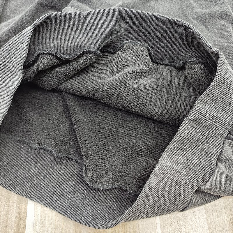 YSJY Custom Logo Premium Double Zip Up Loose Fit Embroider Print Graphic Sweat Washed Hoodie With Pockets