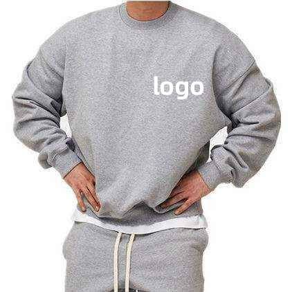 High Quality Plain Custom Blank Sweatshirt Jogger Suit Sport Wear Pullover Hoodies Pants Sets For Men