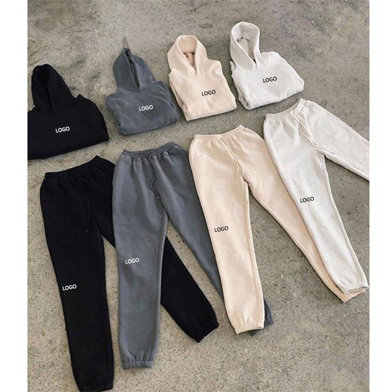 luxury men sweatsuit jogger set sports wear mens plain tracksuit manufacturer puff print sweatsuits