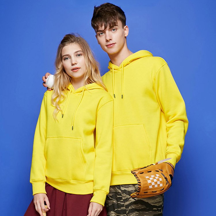 Customized Color And Logo Oversized Hoodie Mens Hooded Sweatshirt Solid Color Hoodie For Knitted Printed