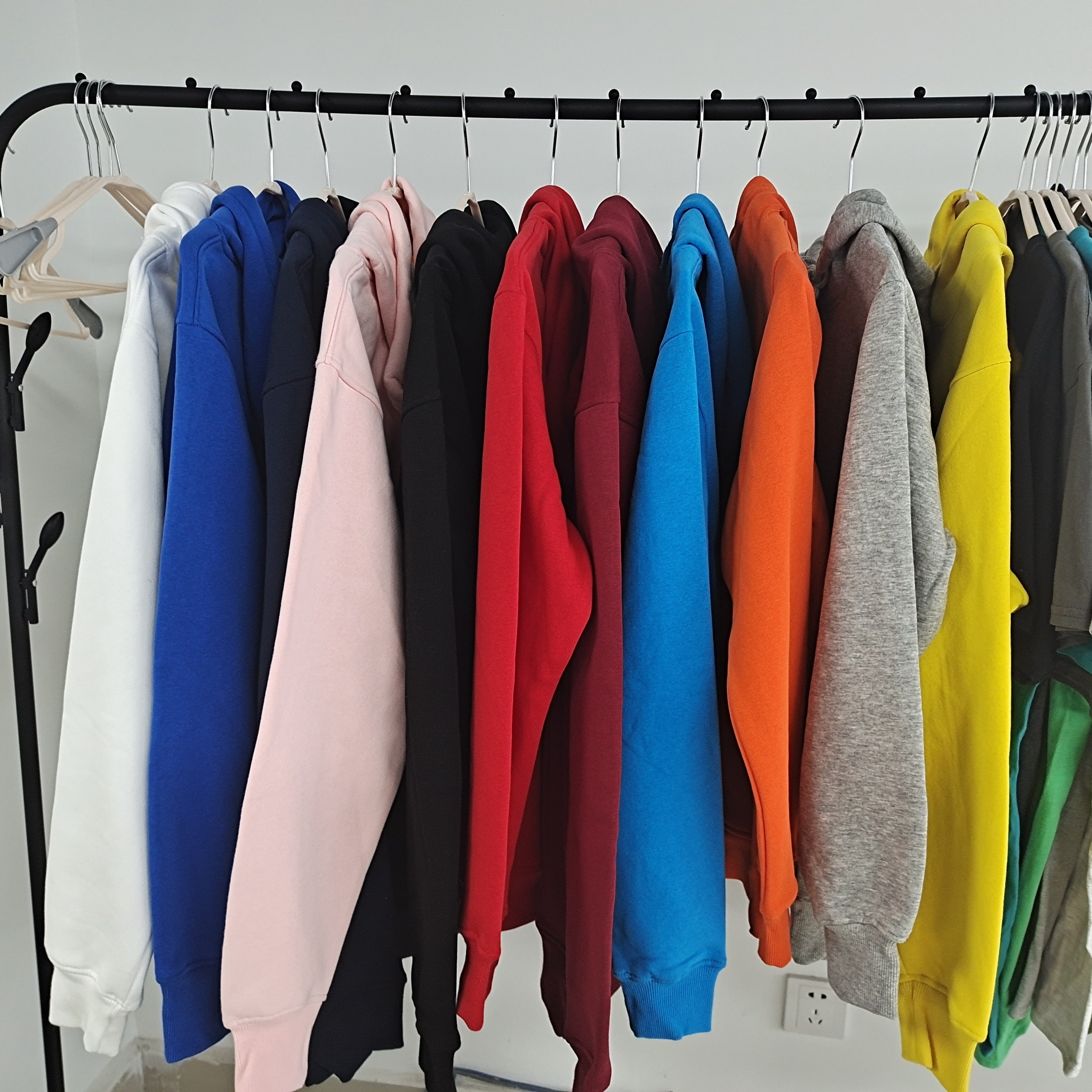 Customized Color And Logo Oversized Hoodie Mens Hooded Sweatshirt Solid Color Hoodie For Knitted Printed