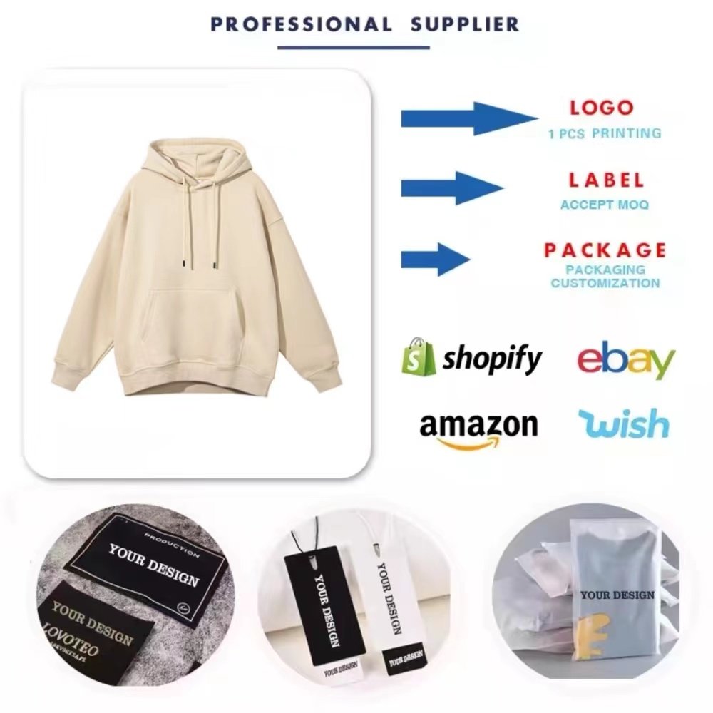 Custom Men Clothing Street Wear Sweatshirt Fleece Hip Hop unisex Oversized Men's Hoodies & Sweatshirts