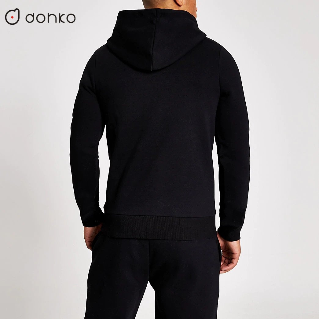 Custom Logo Men's Plus Size Hoodie Sweatpants 100% Cotton Custom Men's Tracksuit Winter Casual Print Style Embroidered Technics
