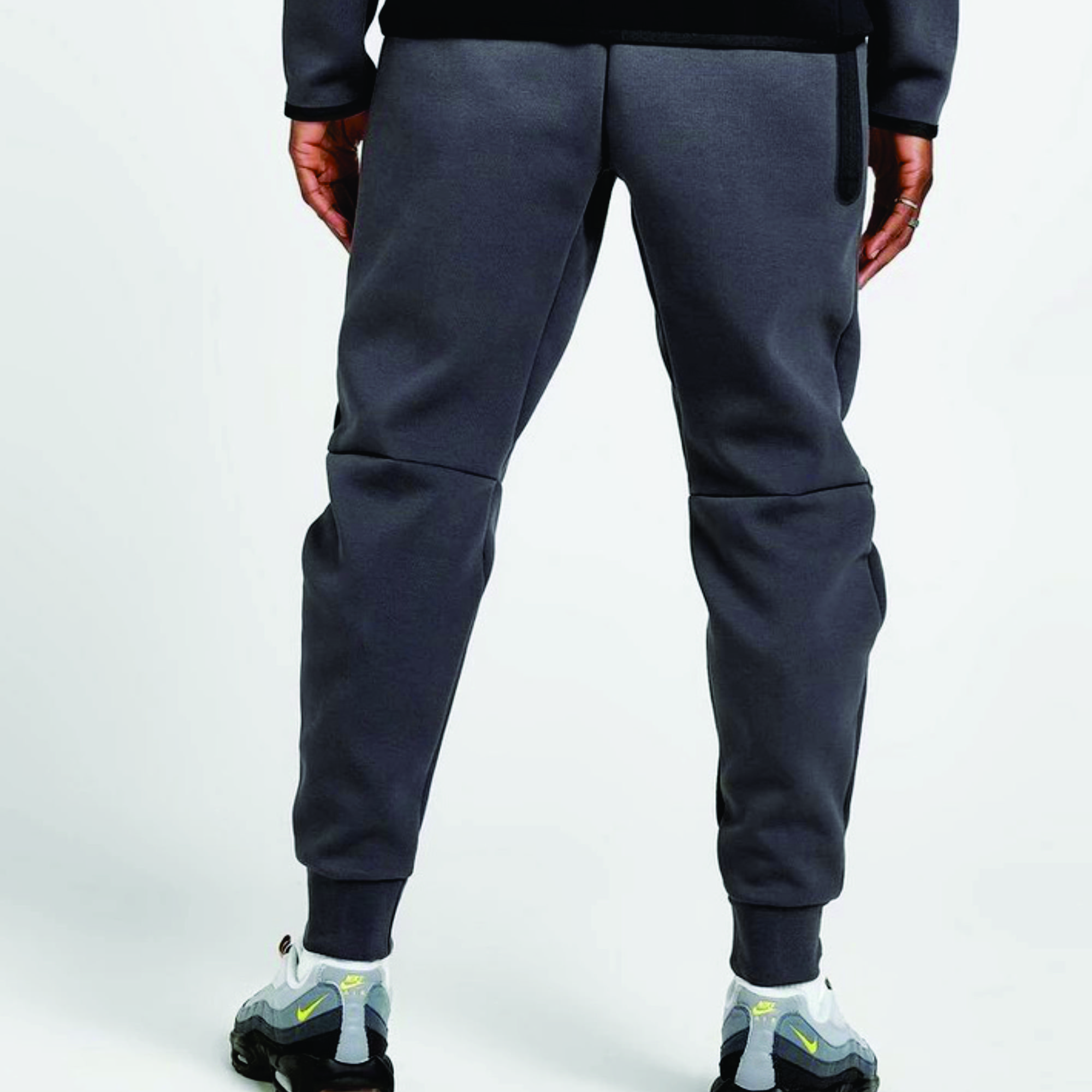 OEM Design Men's Tech Fleece Tracksuit 69% Cotton 31% Polyester Black Full Zip Hoodie Joggers Sweatpants Sweatsuit Quick Dry