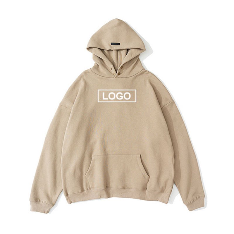 High Quality 100% Cotton Heavyweight Men's Hoodie Fashion Streetwear Solid Color Classic Drop Shoulder Hoodie With Pockets