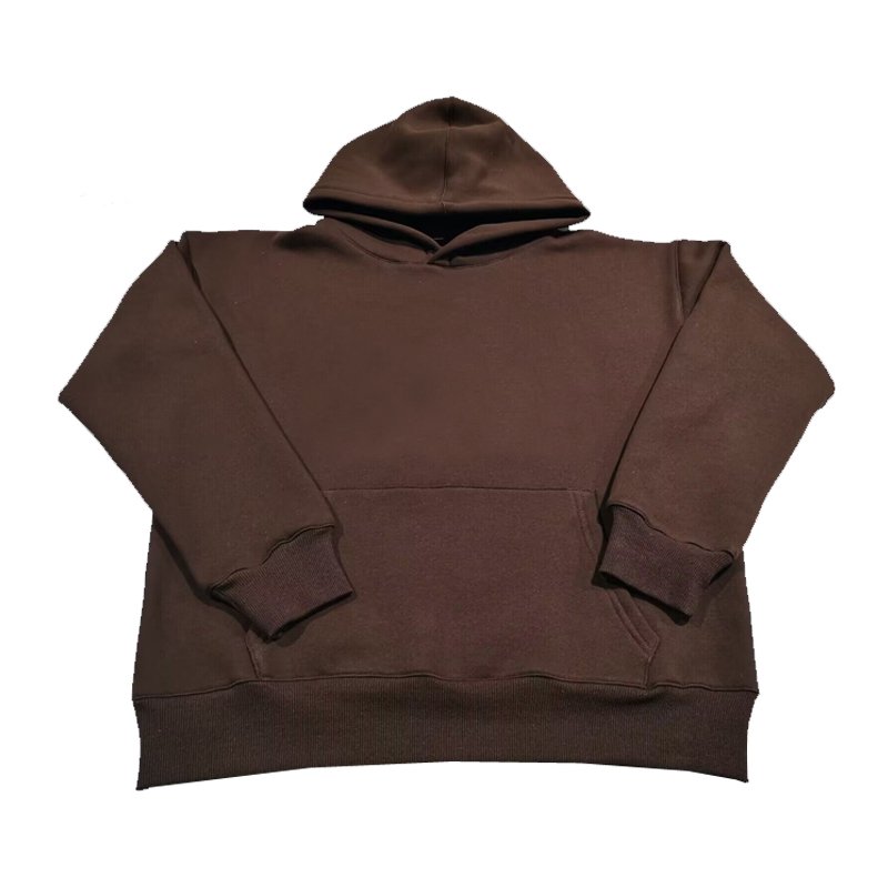 High quality 400gsm cotton fleece oversized heavyweight streetwear blank custom puff printing drop shoulder men's hoodies