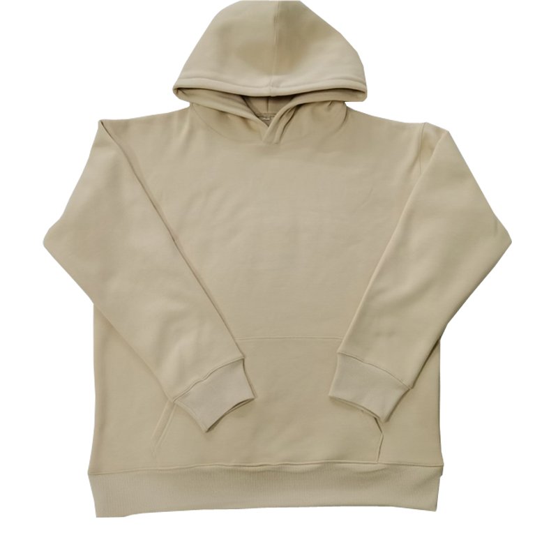 High quality 400gsm cotton fleece oversized heavyweight streetwear blank custom puff printing drop shoulder men's hoodies