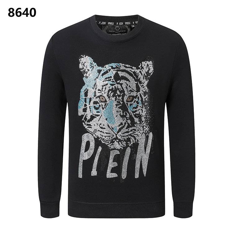 High quality fashion comfort cotton Iron Drill Skull slim fit trend All-match men's PLEIN sweatshirt