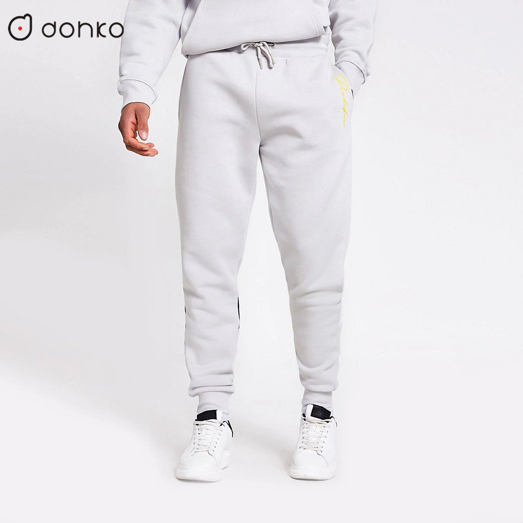 Custom Logo Men's Short Set Hoodie and Sweatpants Track Suit Cotton Knitted Thermal Print Summer and Winter