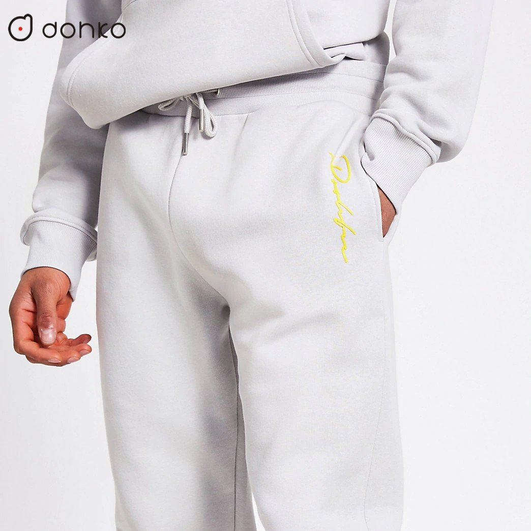Custom Logo Men's Short Set Hoodie and Sweatpants Track Suit Cotton Knitted Thermal Print Summer and Winter