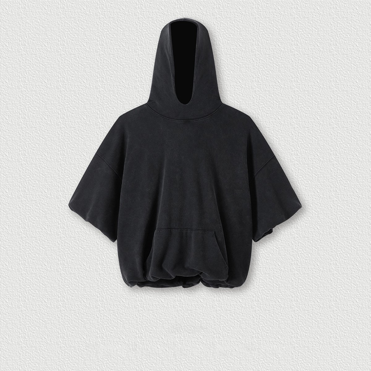 H5276 High Quality Custom Double Layer 420g 100% Cotton Mens Cropped Hoodies Streetwear Men's Hoodies