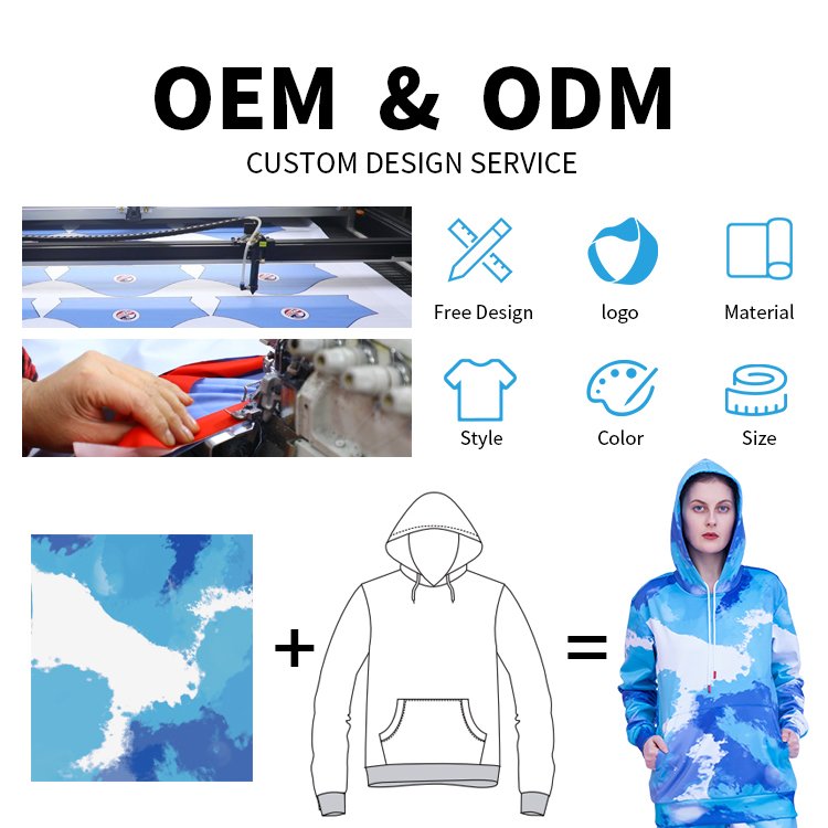 Buker Hip Hop Heavyweight Oversized Custom Sublimation Printing Men's Polyester Spandex Sweatshirts With Hood Zip Up Hoodie