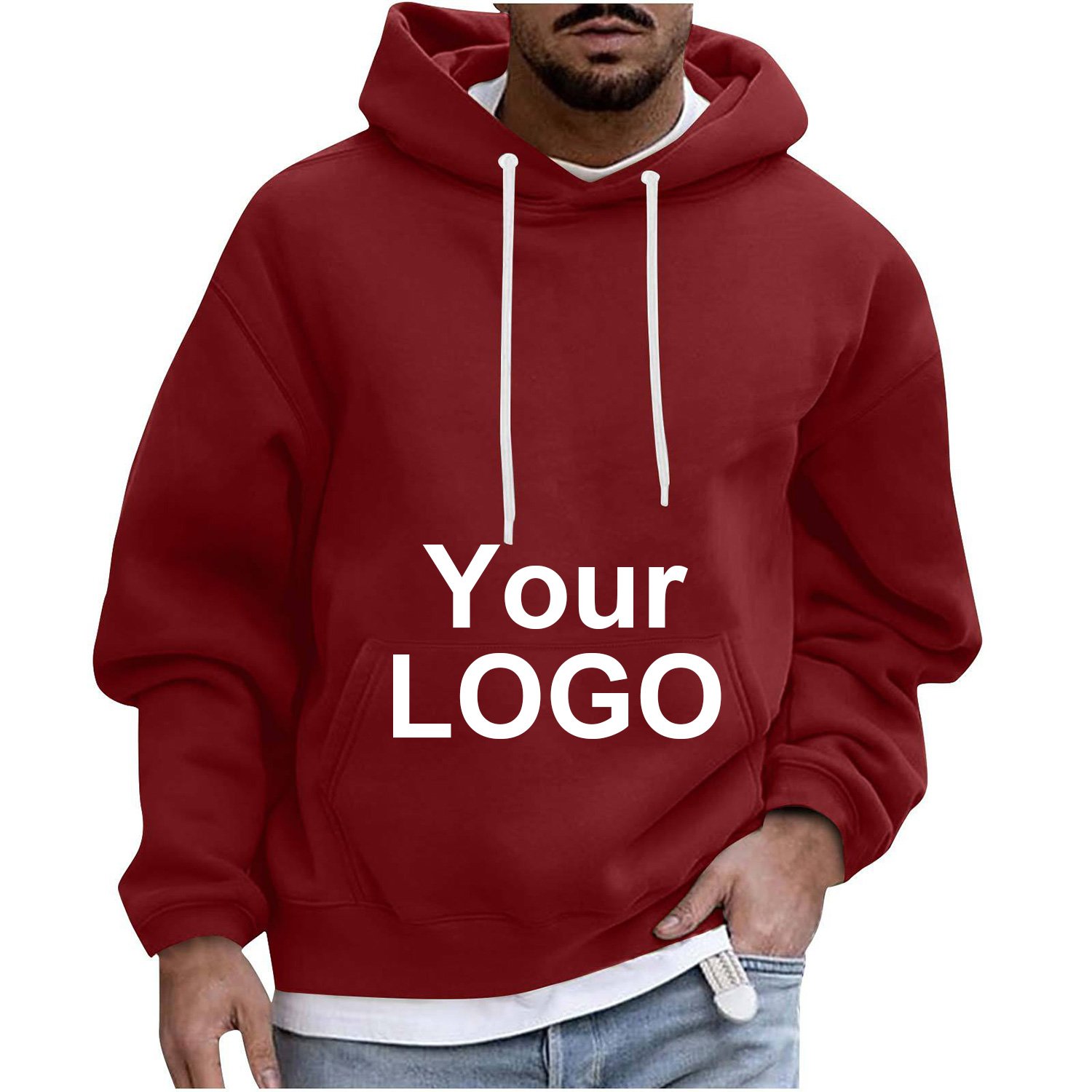 Sweatshirts custom oversized plain cotton blank hoodies mens pullover unisex bulk plus size unisex men's hoodies