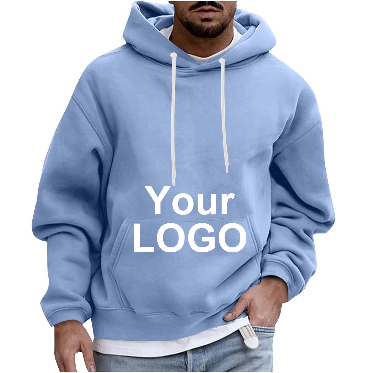 Sweatshirts custom oversized plain cotton blank hoodies mens pullover unisex bulk plus size unisex men's hoodies