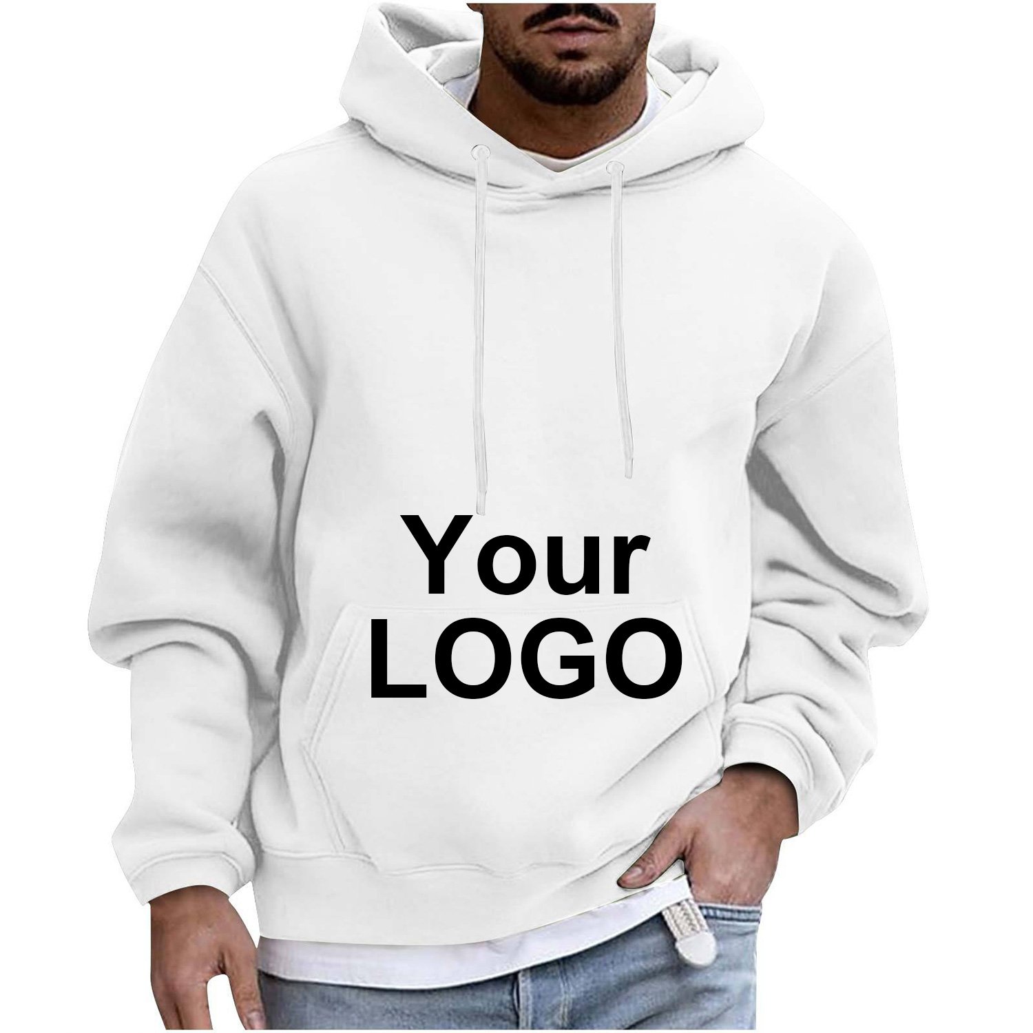 Sweatshirts custom oversized plain cotton blank hoodies mens pullover unisex bulk plus size unisex men's hoodies