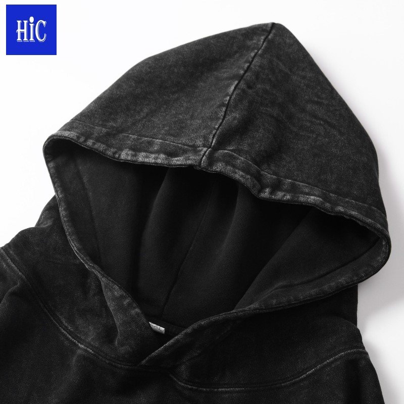 custom 400 gsm high quality oversized drop shoulder winter hoodie heavy weight stringless men's hoodie