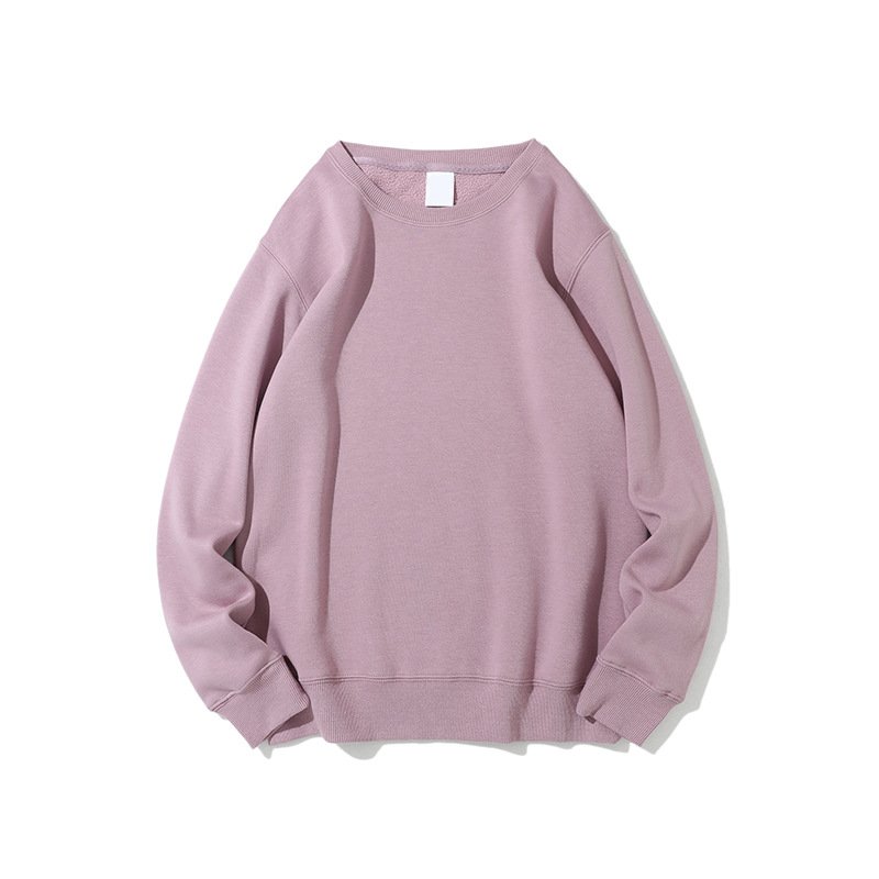 custom pink women's oversized sweatshirt printed plain white crewneck drop shoulder jumper blank men's hoodies sweatshirts