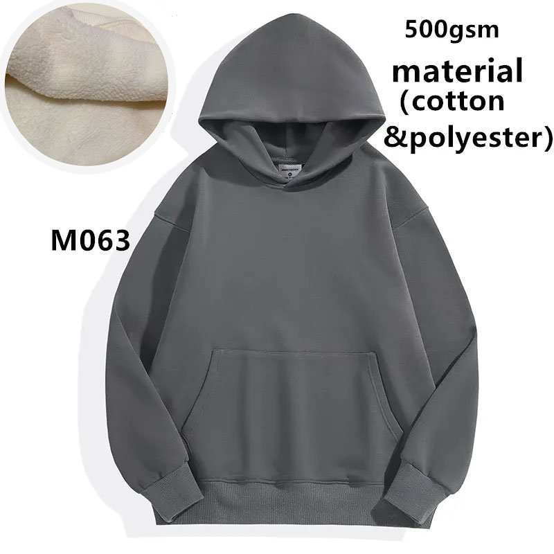 Wholesale heavyweight men's and women's cotton hoodies customized oversized pullover, ordinary men's women's universal pullover