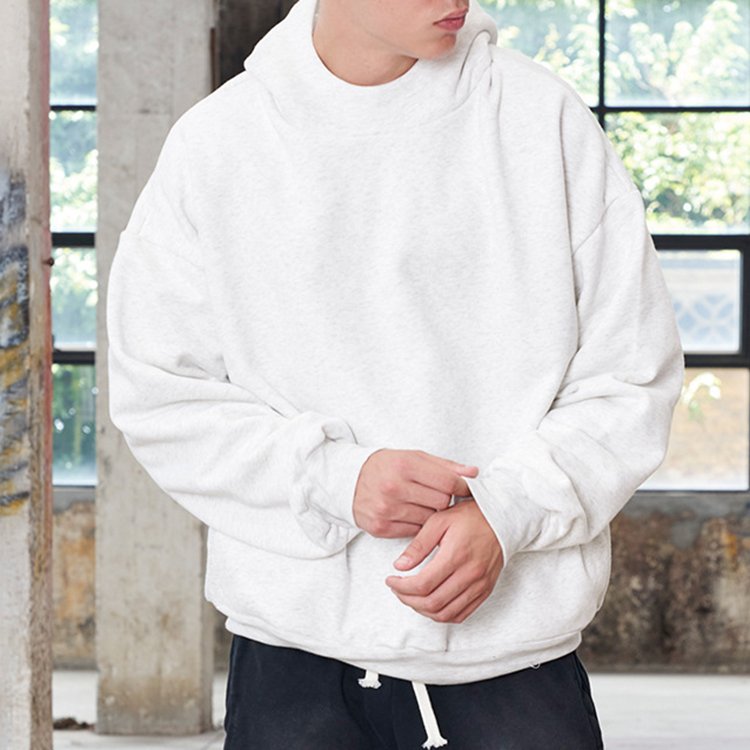 Wholesales Athletic Wear Plush Pullover Hooded Sweater Custom Logo Solid Color Heavyweight Oversized Men's Hoodies