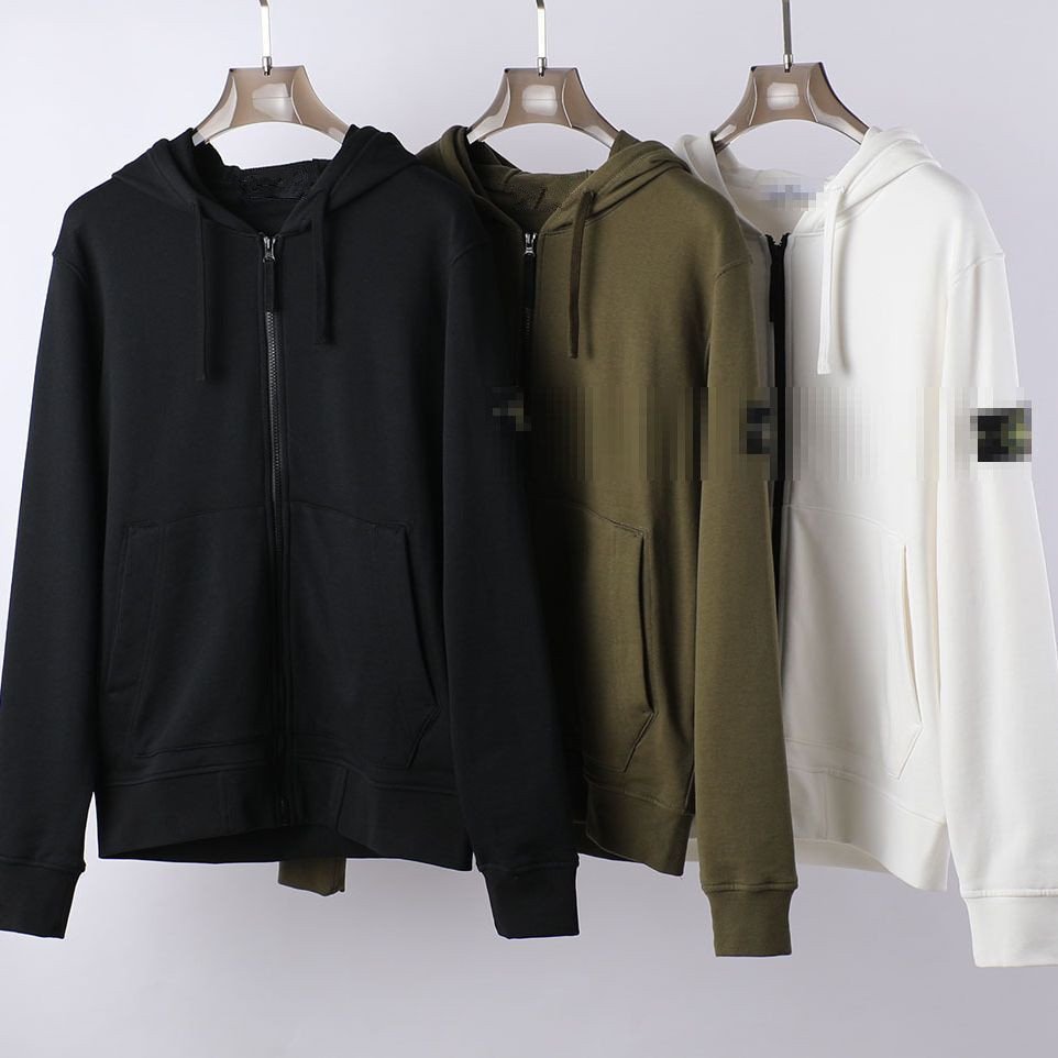 Men's Autumn Heavy Cotton Fitted Fashion Custom Logo Zip Up Hoodie Fitness Functional Hoodies Men