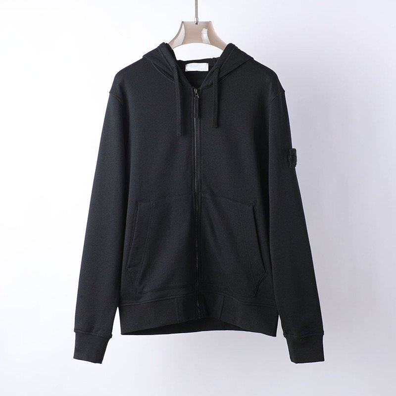 Men's Autumn Heavy Cotton Fitted Fashion Custom Logo Zip Up Hoodie Fitness Functional Hoodies Men