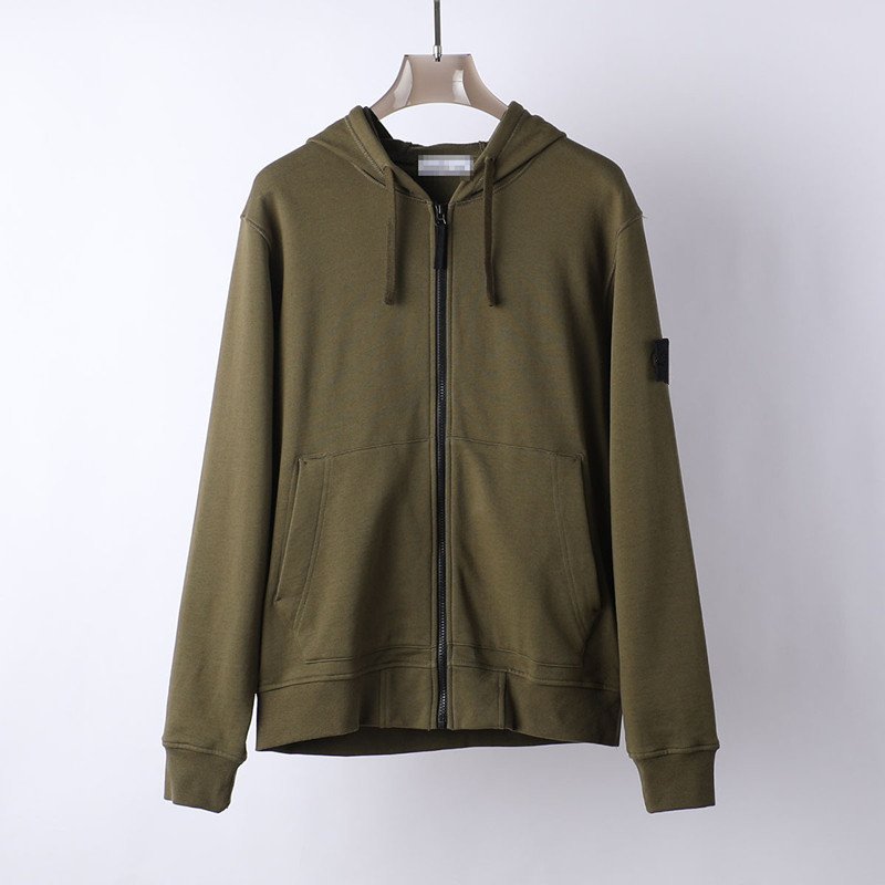 Men's Autumn Heavy Cotton Fitted Fashion Custom Logo Zip Up Hoodie Fitness Functional Hoodies Men