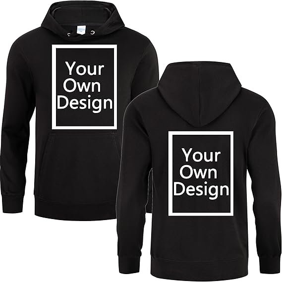 Custom Hoodie Men's/Women's Personalized Hoodies Customizable Hoodie Custom Hoodies Design Your Own Add Text/Photo