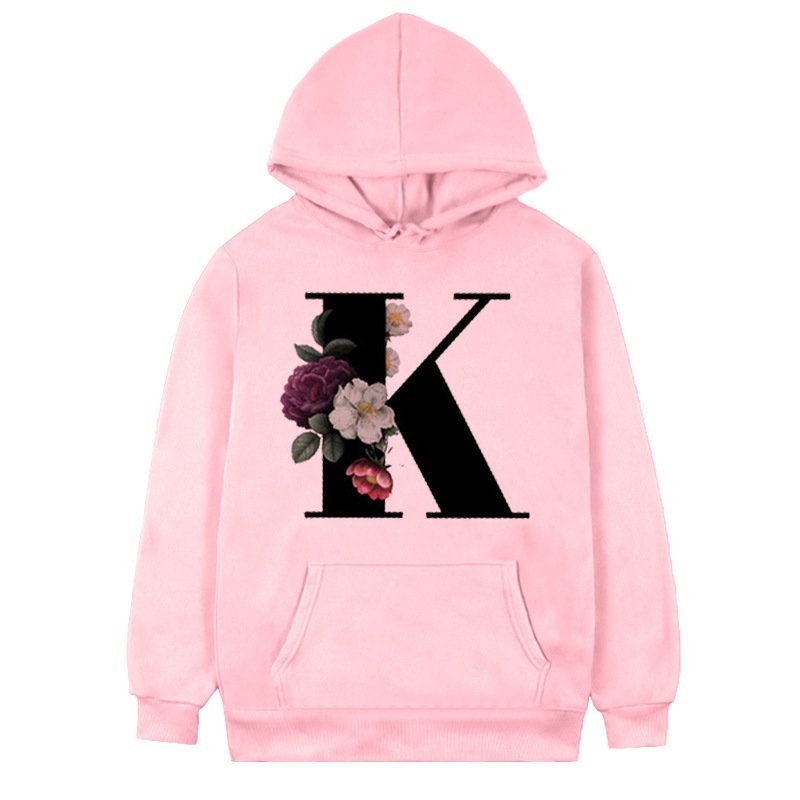 Cheap Wholesale Oem Men One Piece Hoodie Manufacturers Graphic Black Letter Floral Pull Over Hoodies Women Sweatshirts