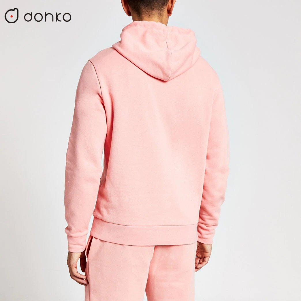 Custom Logo Men's Hoodie and Sweatpants XL Cotton and Knitting Tracksuit Thermal Summer Winter Set with Model Number Red Dried