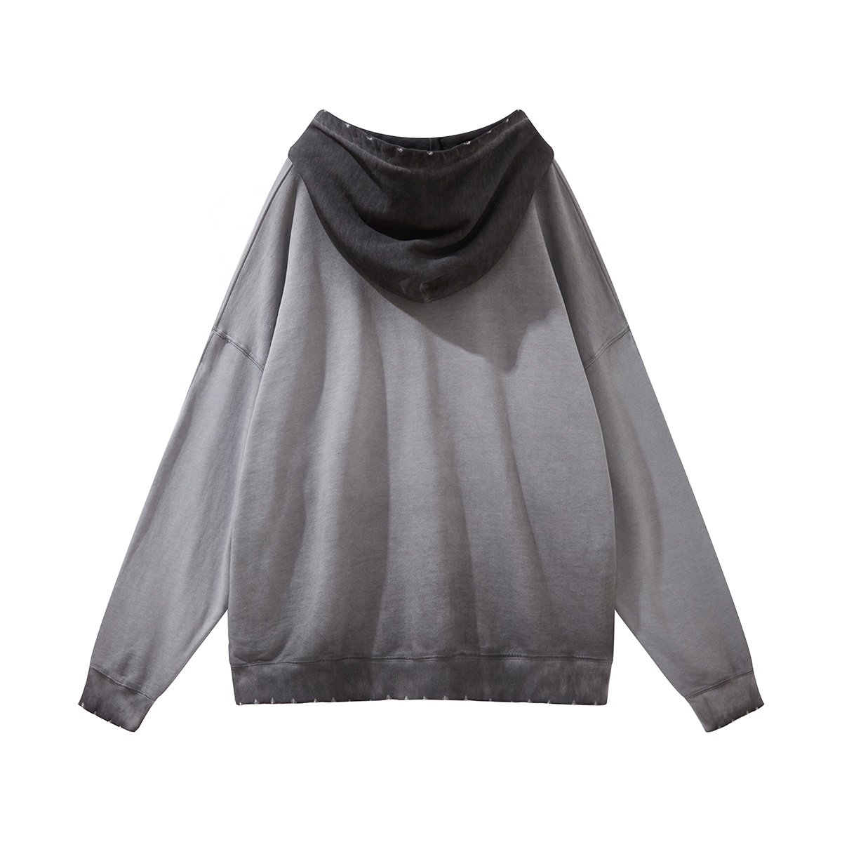 Custom Wash Faded Color Heavyweight Cotton OEM Men's Hoodies